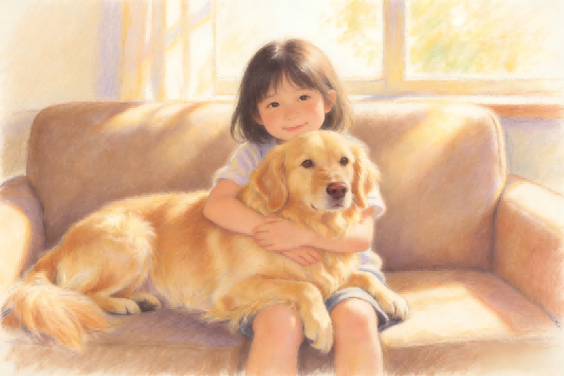 生成彩铅画图片