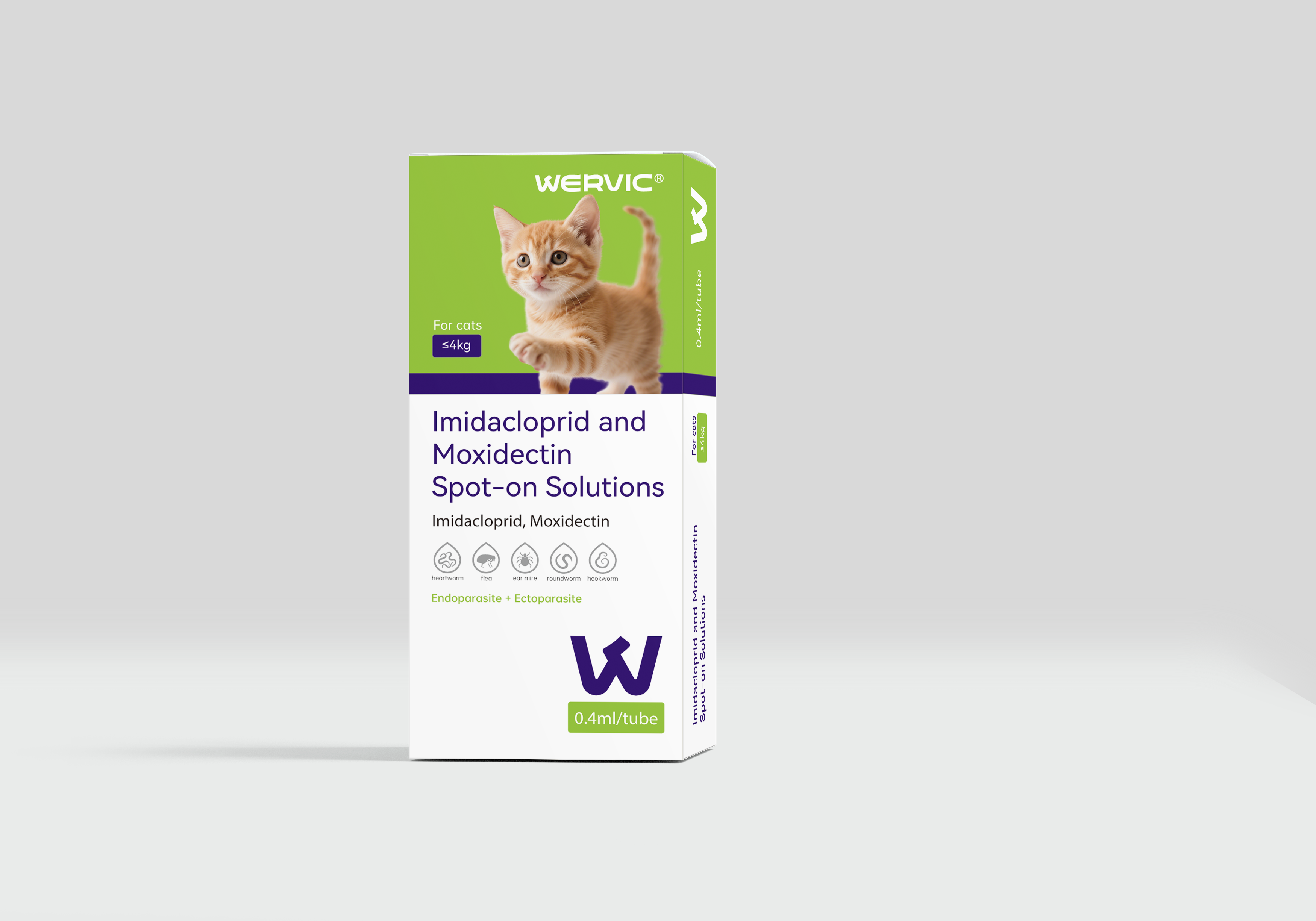 Imidacloprid and Moxidectin Spot-on Solutions for Cats