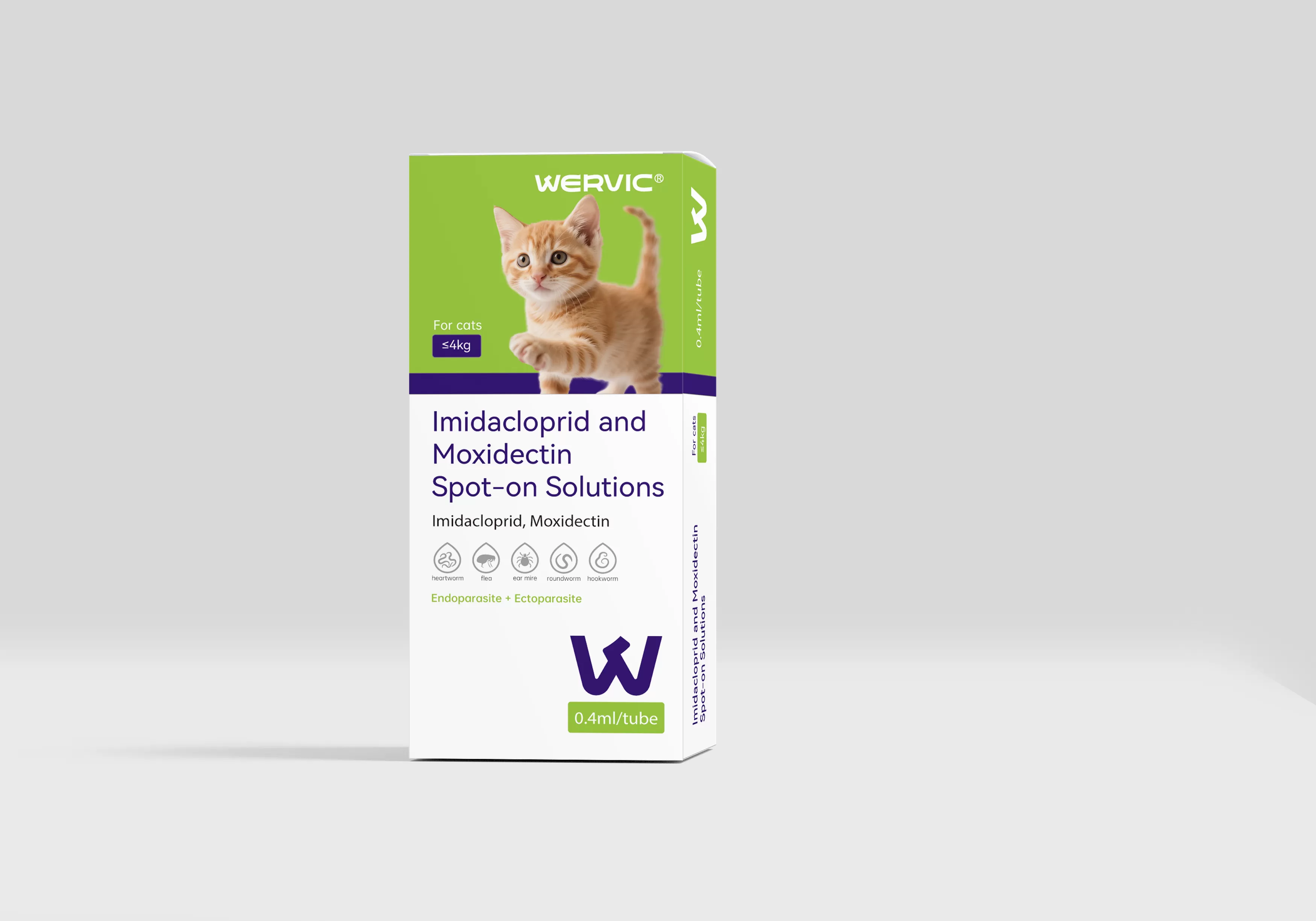 Imidacloprid and Moxidectin Spot-on Solutions for Cats